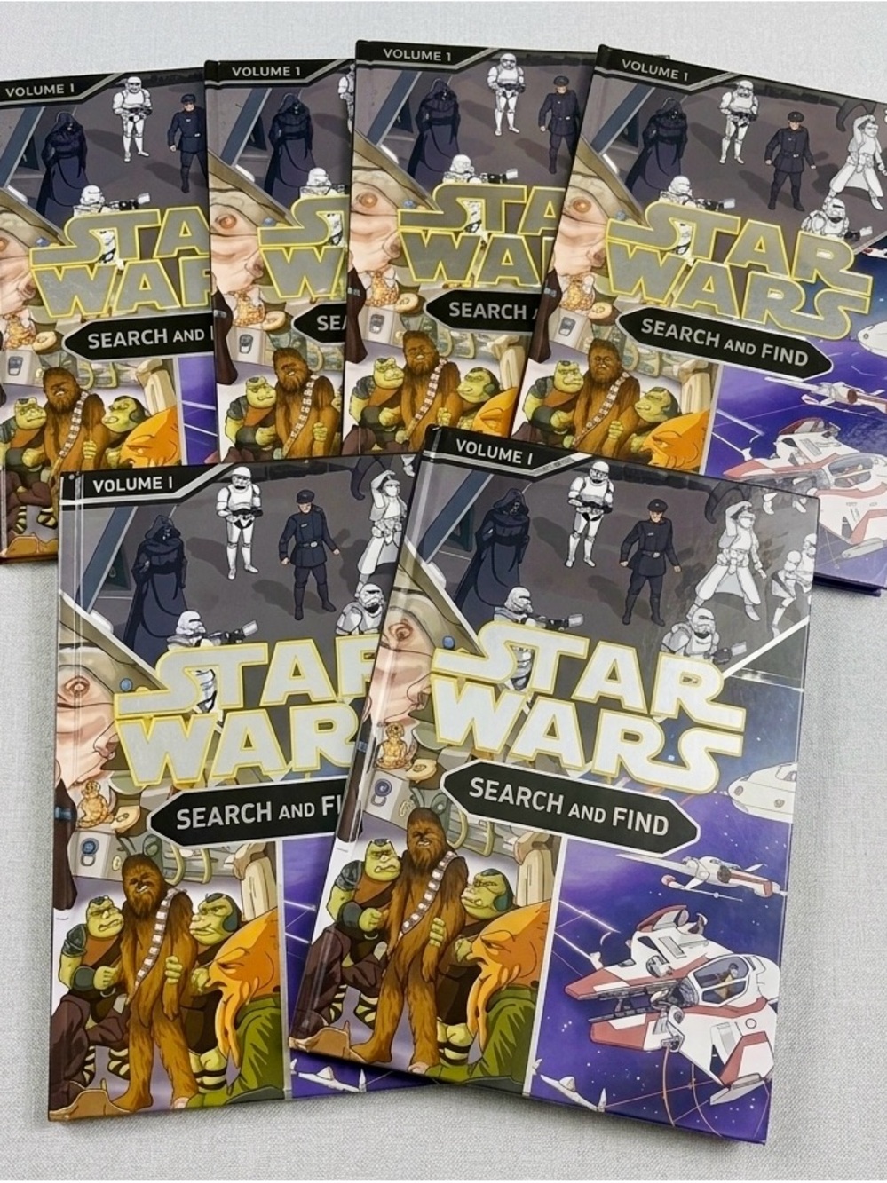 Lot of 6 Star Wars Search and Find Vol 1 Activity Books Disney Lucasfilm